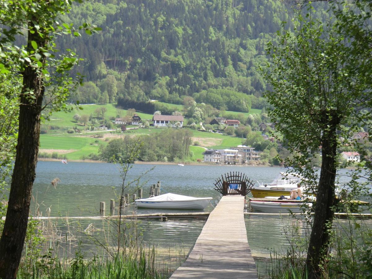 Kaspar Haus Kmb Seeblick Appartement Am Ossiacher See Mit Direktem Seezugang, Hallenbad Bodensdorf Eksteriør billede