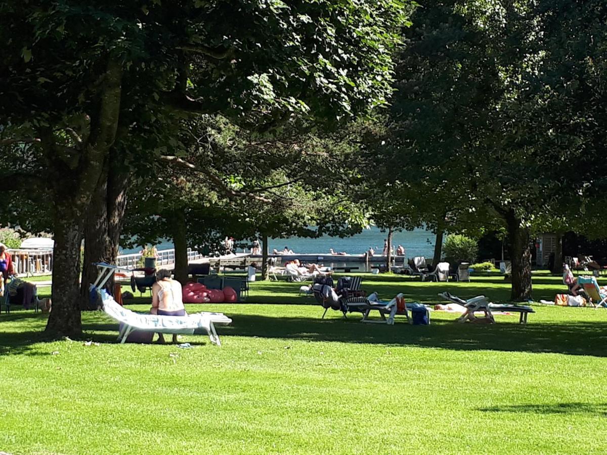 Kaspar Haus Kmb Seeblick Appartement Am Ossiacher See Mit Direktem Seezugang, Hallenbad Bodensdorf Eksteriør billede