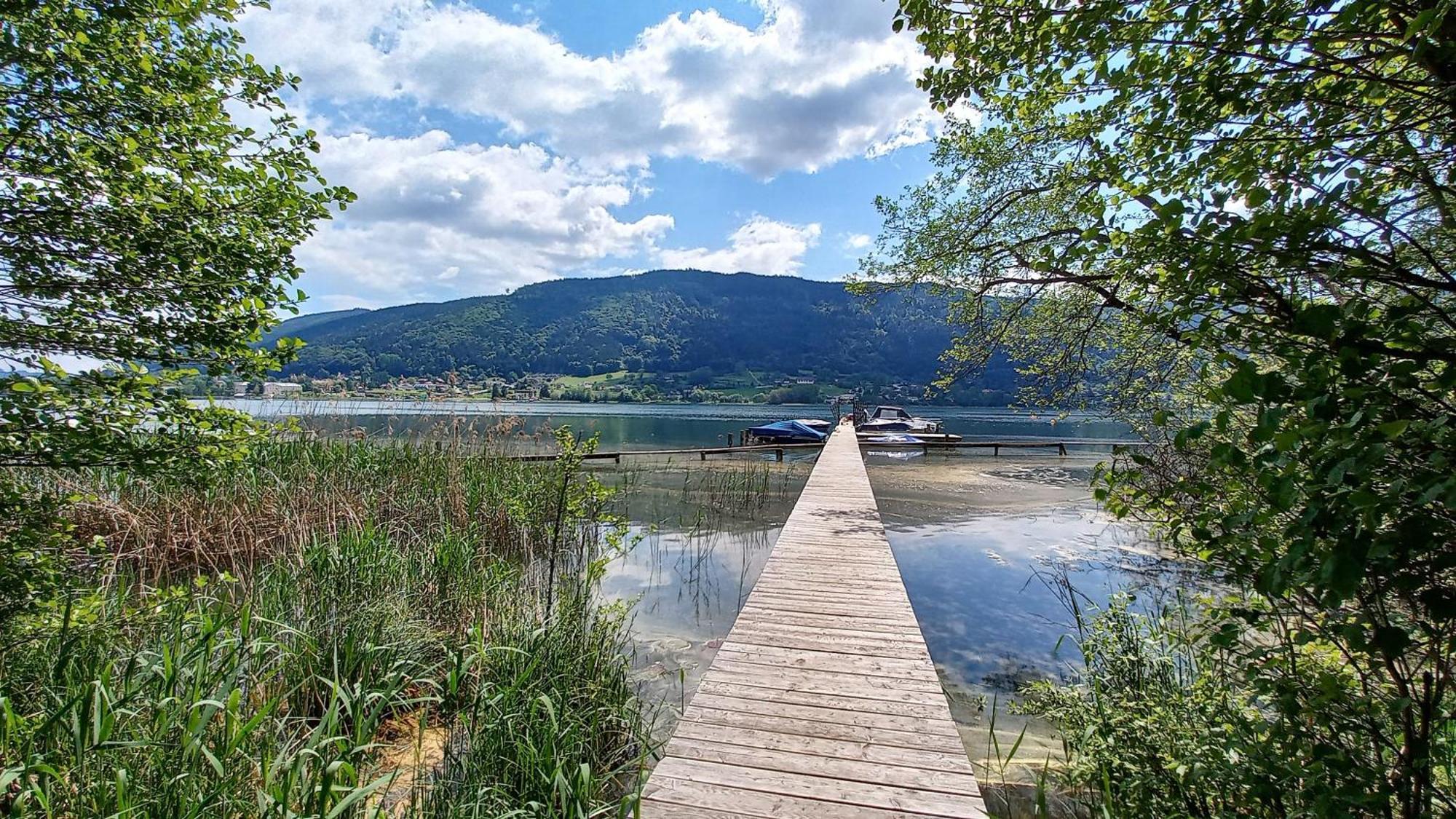 Kaspar Haus Kmb Seeblick Appartement Am Ossiacher See Mit Direktem Seezugang, Hallenbad Bodensdorf Eksteriør billede